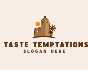 Middle East Desert Fort logo design