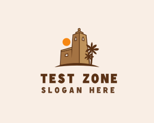 Middle East Desert Fort logo design