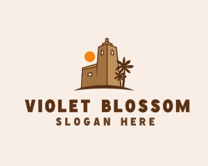 Middle East Desert Fort logo design