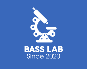 Science Laboratory Microscope logo design