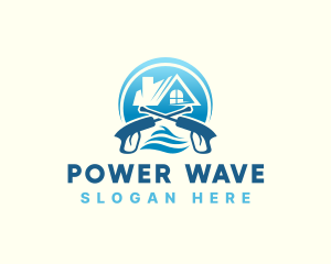 Power Washing Sanitation Maintenance logo design