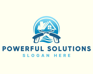 Power Washing Sanitation Maintenance logo design