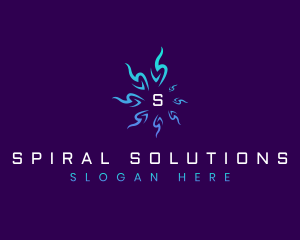 Sunray Spiral Swirl logo