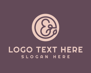 Beauty - Minimalist Swirly Ampersand logo design