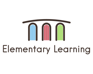 Book Bridge Learning  logo design