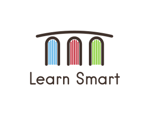 Book Bridge Learning  logo design