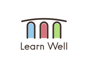 Book Bridge Learning  logo design