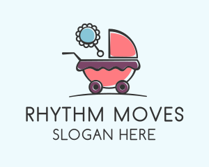 Cute Baby Stroller Logo