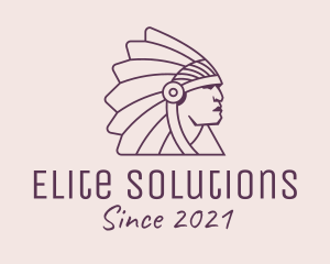 Native Tribal Chieftain logo