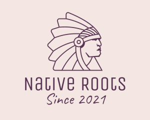 Native Tribal Chieftain logo design