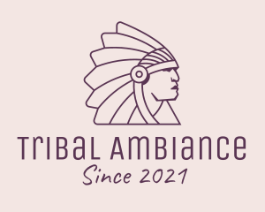 Native Tribal Chieftain logo design