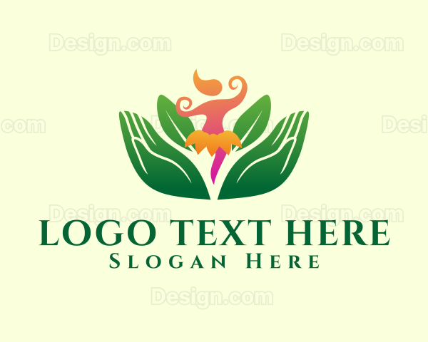 Feminine Flower Yoga Logo