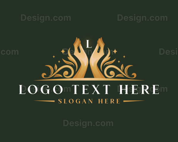 Luxury Hand Wellness Logo