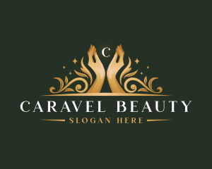 Luxury Hand Wellness logo design