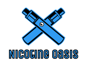 Blue Mechanical Vape logo design