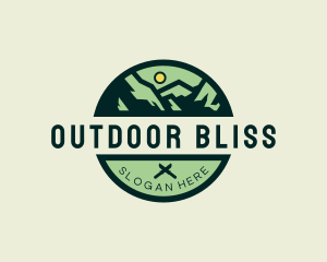 Outdoor Forest Mountain  logo design