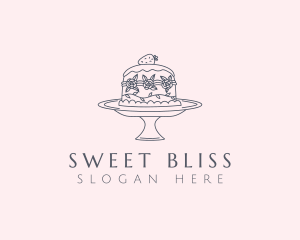 Flower Cake Decor logo design