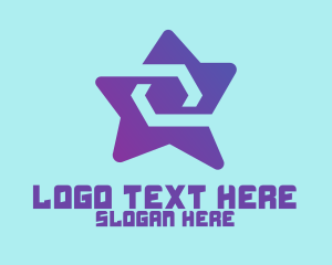 Violet Tech Star  Logo