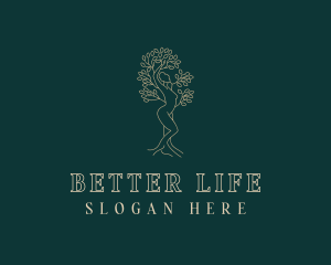 Woman Tree Spa logo design