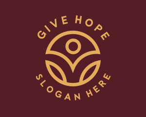 Volunteer Person Charity Foundation logo design