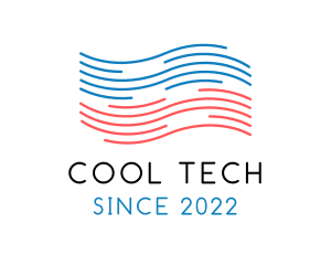 Heating Cooling Airflow Breeze logo design