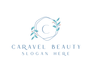 Organic Floral Feminine Cosmetics logo design