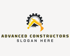 Mechanical Excavator Machinery logo design