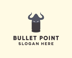 Viking Metal Bullet logo design