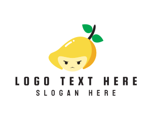 Angry Mango Face logo