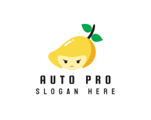 Angry Mango Face logo