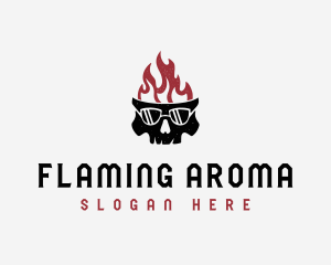 Flaming Skull Streetwear logo