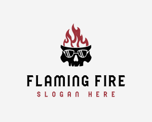 Flaming Skull Streetwear logo