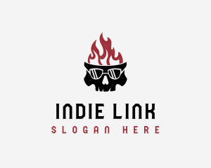 Flaming Skull Streetwear logo