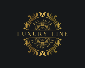 Luxury Deluxe Royalty Ornament logo design