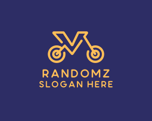 Bike Letter V logo