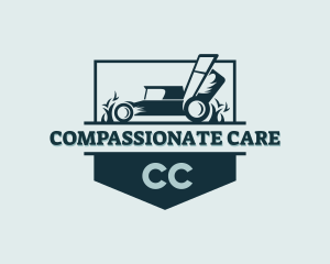 Grass Lawn Care Mower logo design