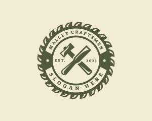 Mallet Chisel Wood Sculptor logo