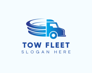 Automotive Truck Shipping  logo design