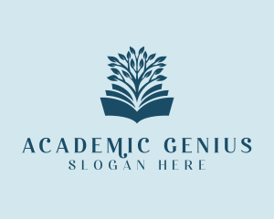 Academic Book Tree logo design