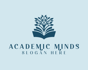 Academic Book Tree logo design