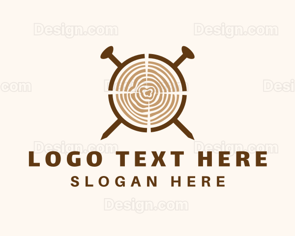 Carpentry Wood Woodworking Logo