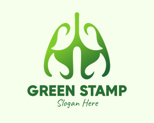 Green Natural Lungs logo design