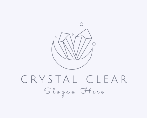 Gemstone Moon Jewelry logo design