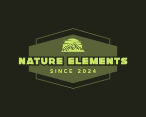 Mountain Peak Nature logo design