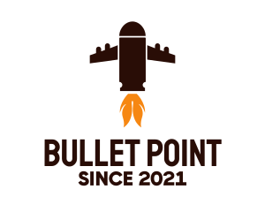 Bullet Plane Missile logo design