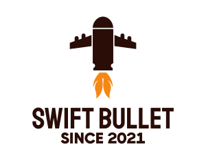 Bullet Plane Missile logo design