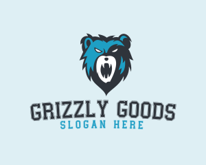 Grizzly Bear Beast logo design