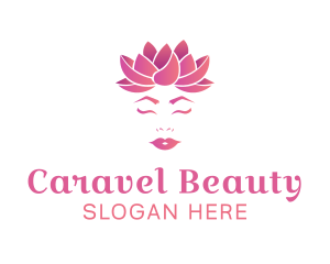 Face Beauty Salon Lotus logo design