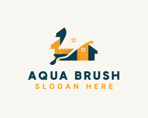 Paint Brush House Refurbish logo design