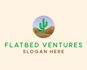 Cactus Desert Sand Dunes logo design